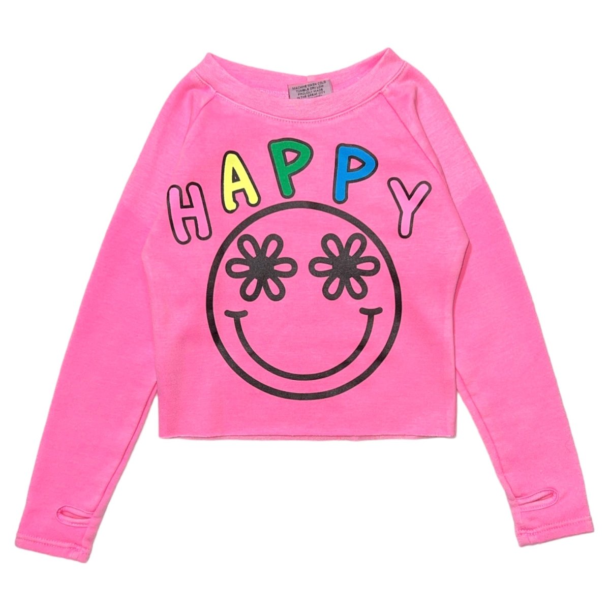 HAPPY DAISY EYED SMILEY SWEATSHIRT - FIREHOUSE
