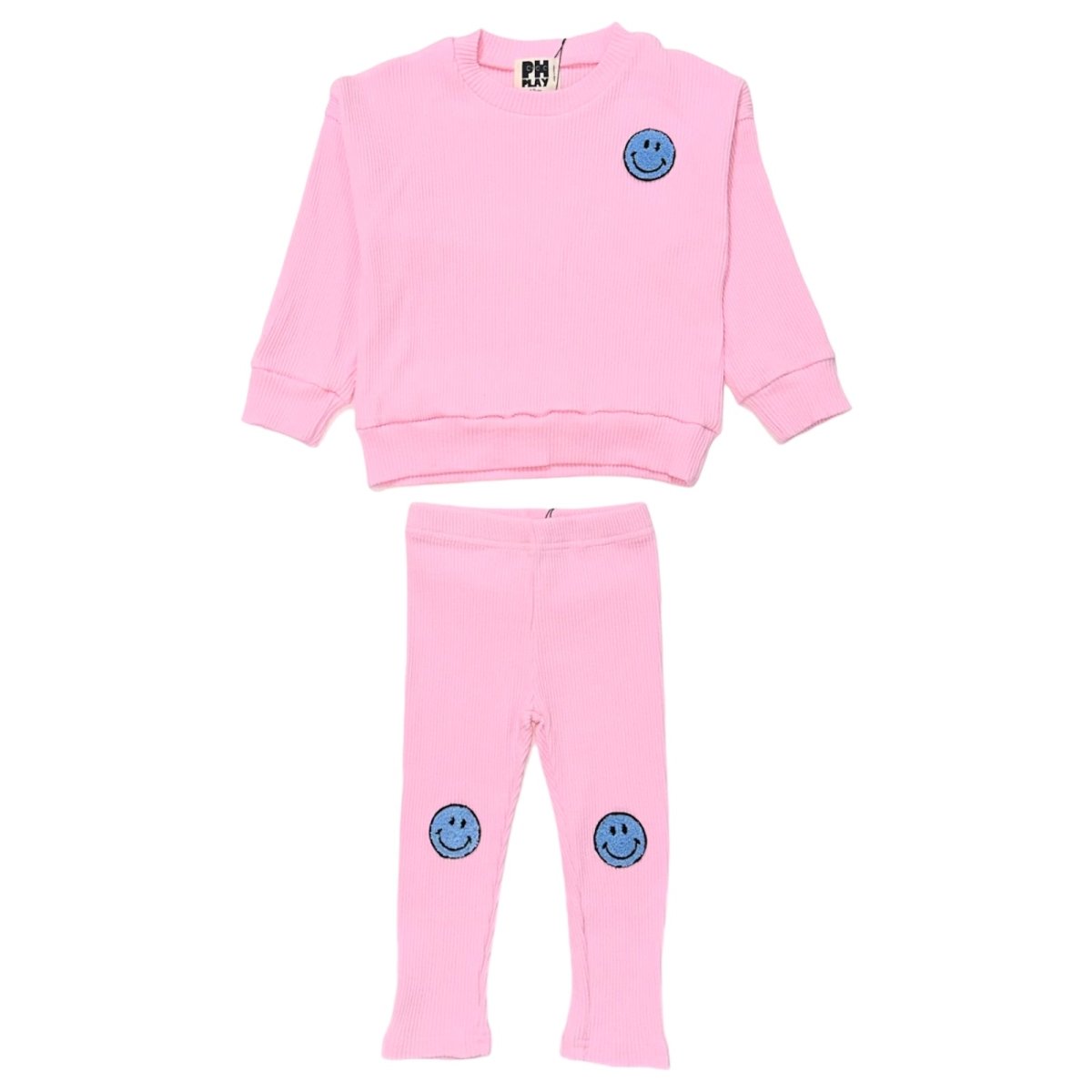 HAPPY FACE SWEATSHIRT AND LEGGINGS SET - PETITE HAILEY