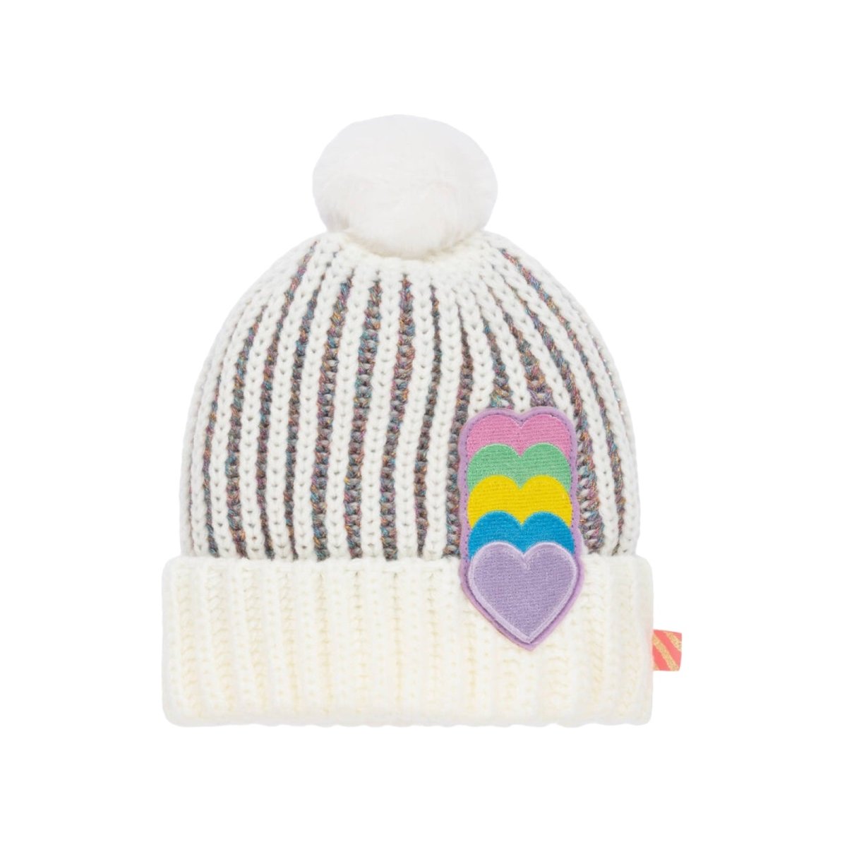 HEART KNITTED BEANIE - BILLIEBLUSH