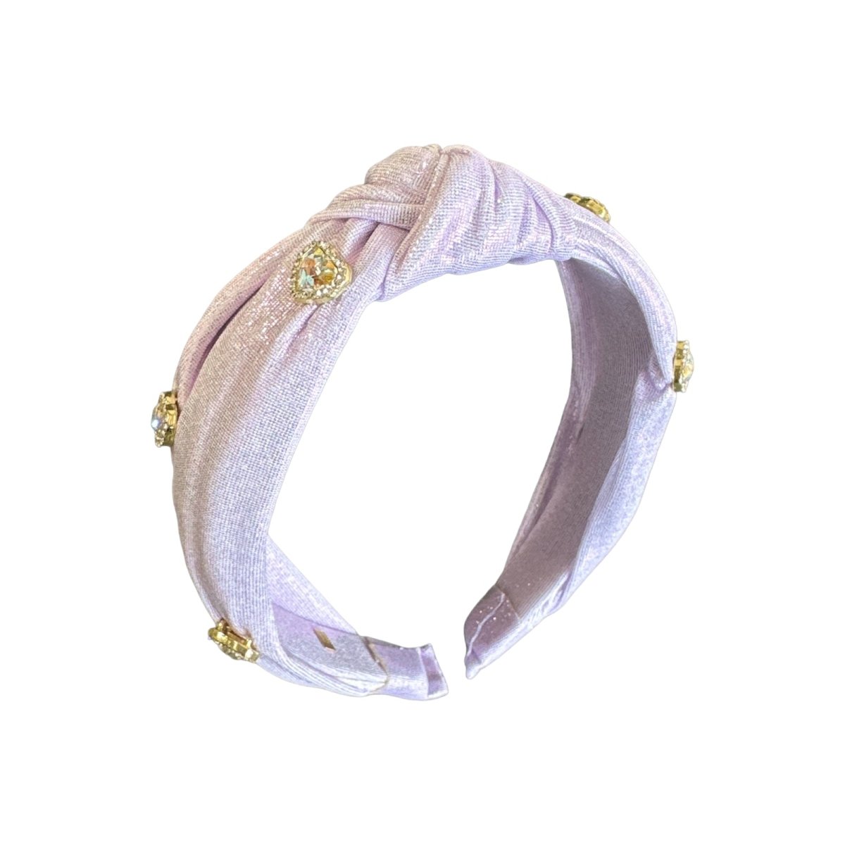 HEART STONE METALLIC HEADBAND - BARI LYNN
