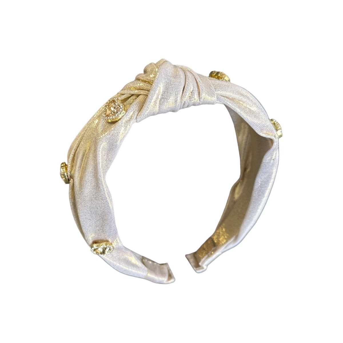 HEART STONE METALLIC HEADBAND - BARI LYNN