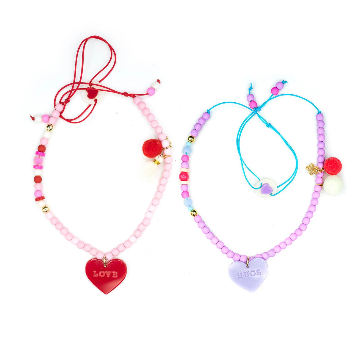 HEARTS NECKLACE SET - LILIES & ROSES