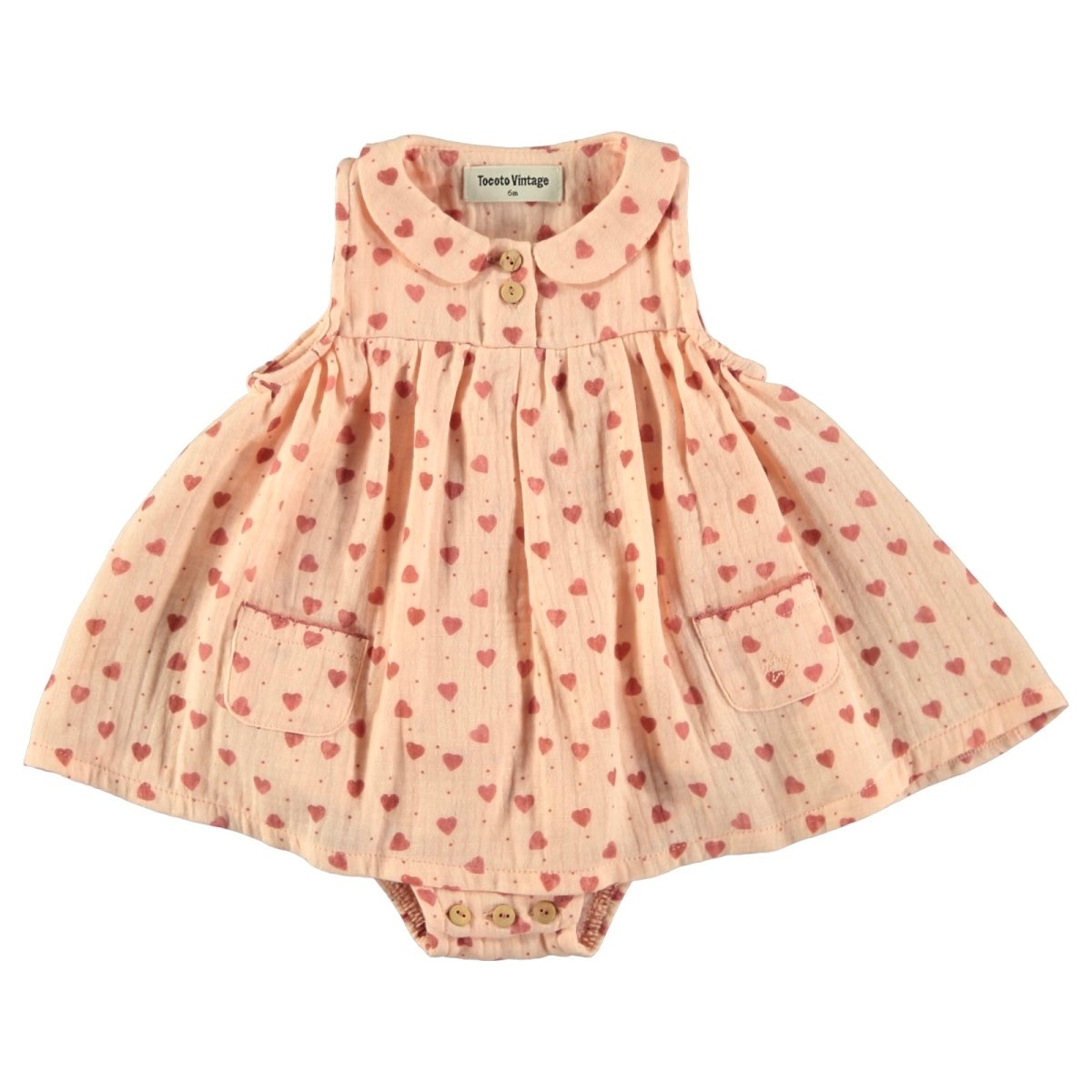 HEARTS ONESIE DRESS - DRESSES