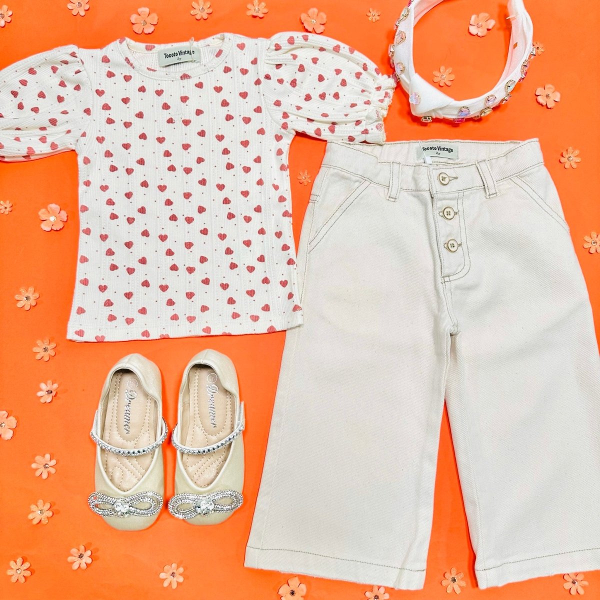 HEARTS OPENKNIT TOP - SHORT SLEEVE TOPS