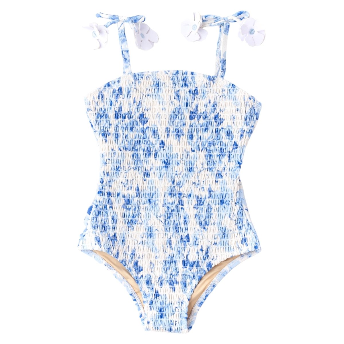 Hibiscus Rose Smocked One Piece Swimsuit by Shade Critters