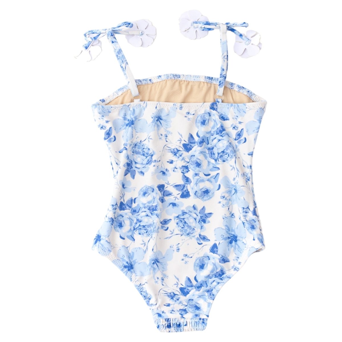 HIBISCUS ROSE SMOCKED ONE PIECE SWIMSUIT (PREORDER) - SHADE CRITTERS