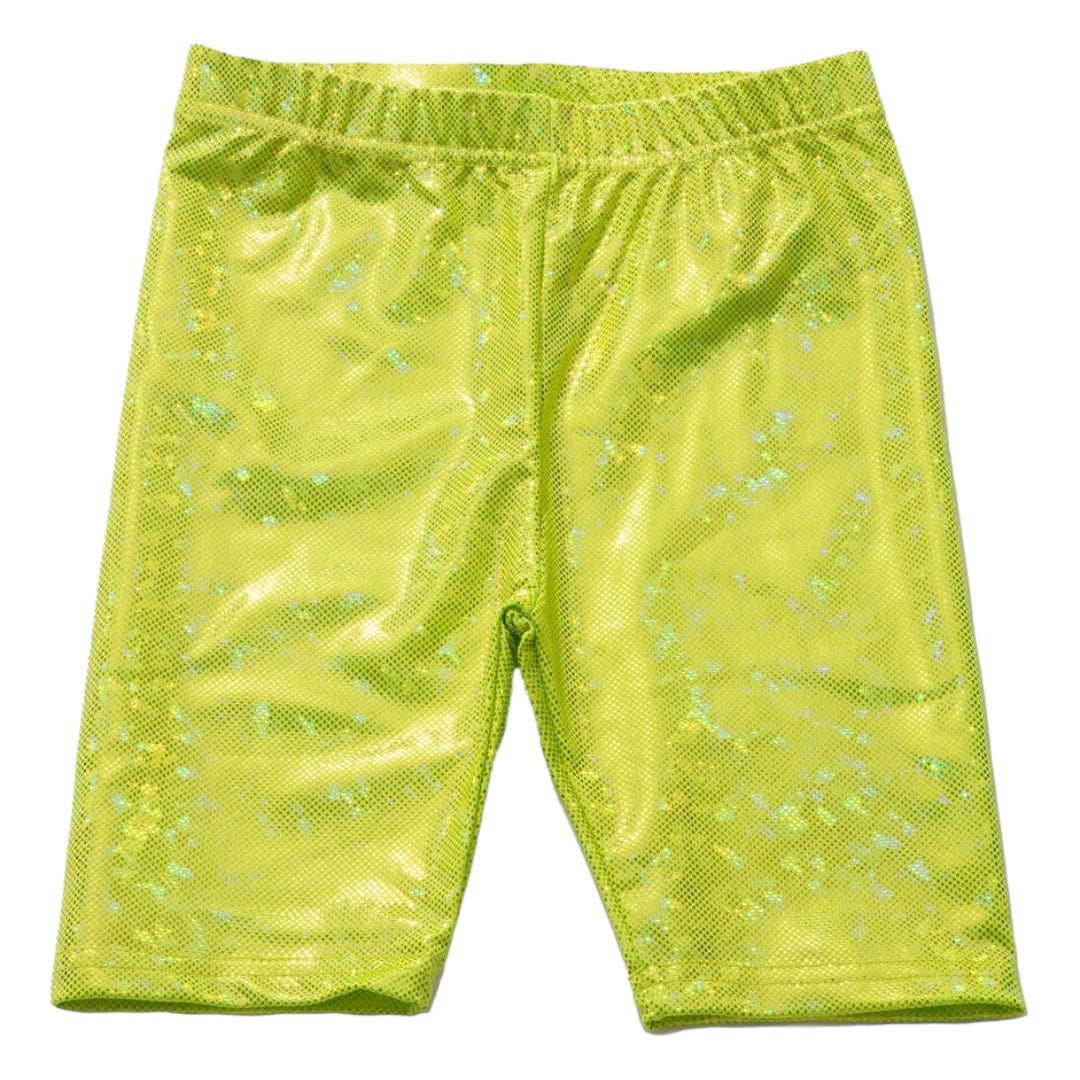 HOLOGRAPHIC BIKER SHORTS - SHORTS