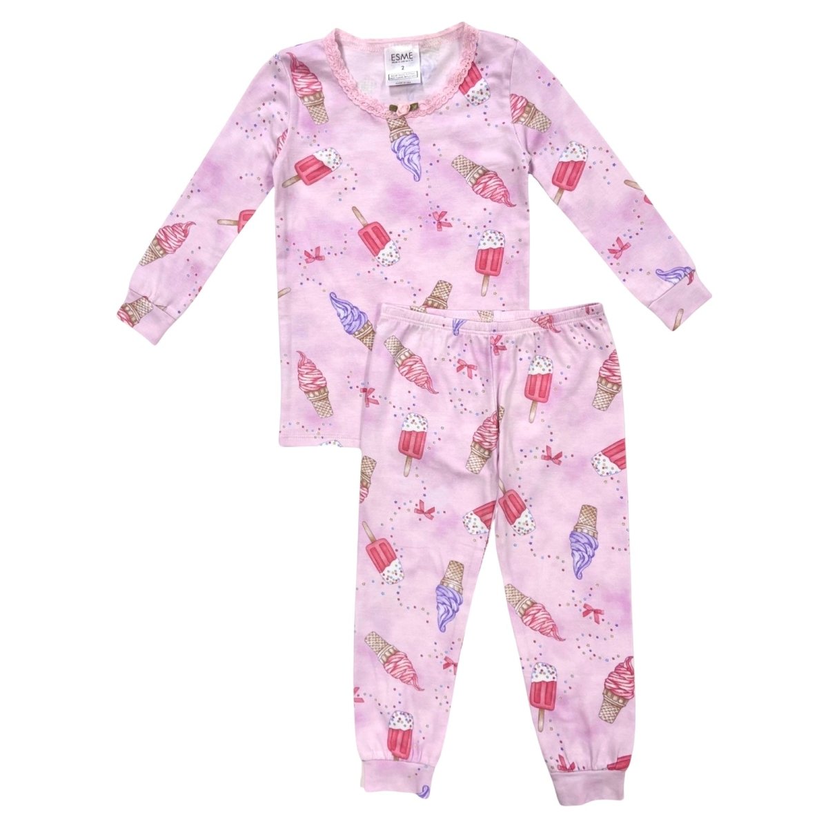 ICE CREAM LONG SLEEVE PJS - ESME