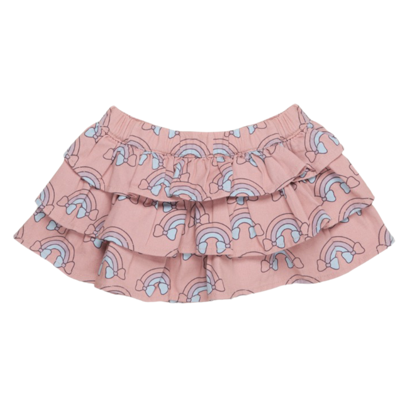 RAINBOW RUFFLE SKIRT - SKIRTS