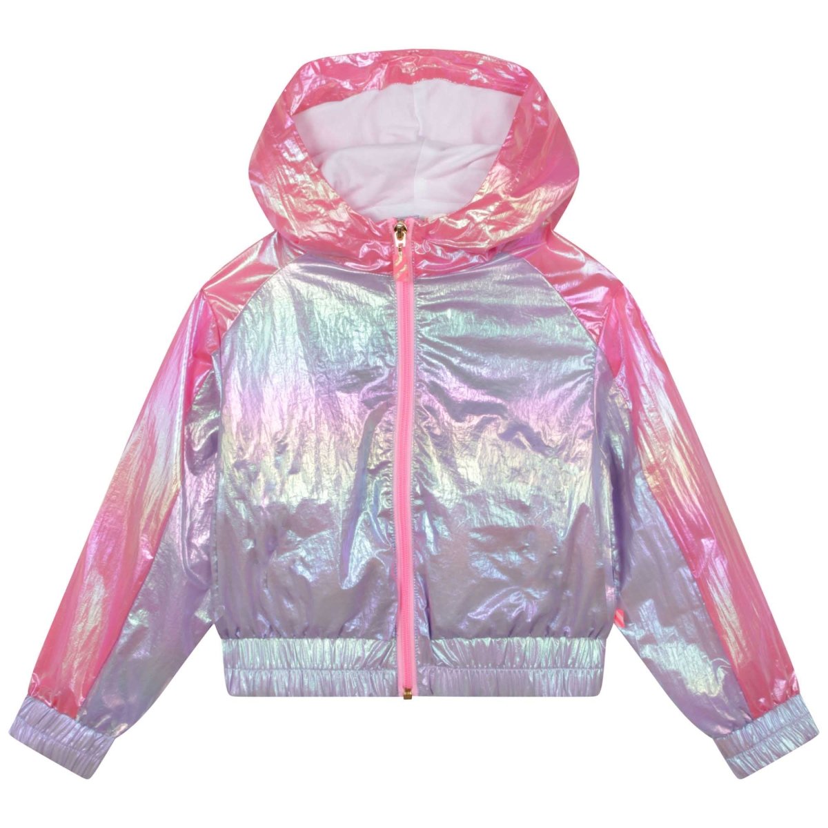 IRIDESCENT ZIP UP HOODIE WINDBREAKER - JACKETS