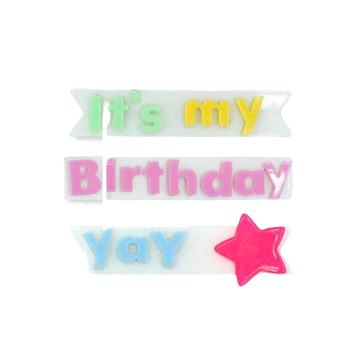 IT'S MY BIRTHDAY YAY ALLIGATOR CLIPS - LILIES & ROSES