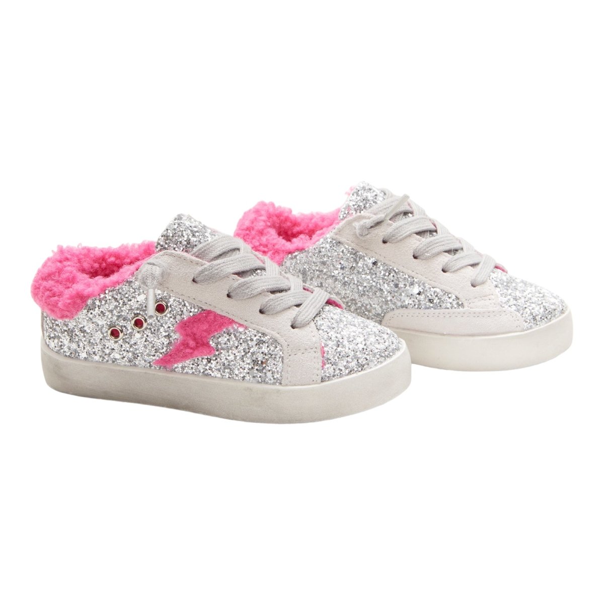 IVY GLITTER FUZZY BOLT SNEAKERS - SNEAKERS