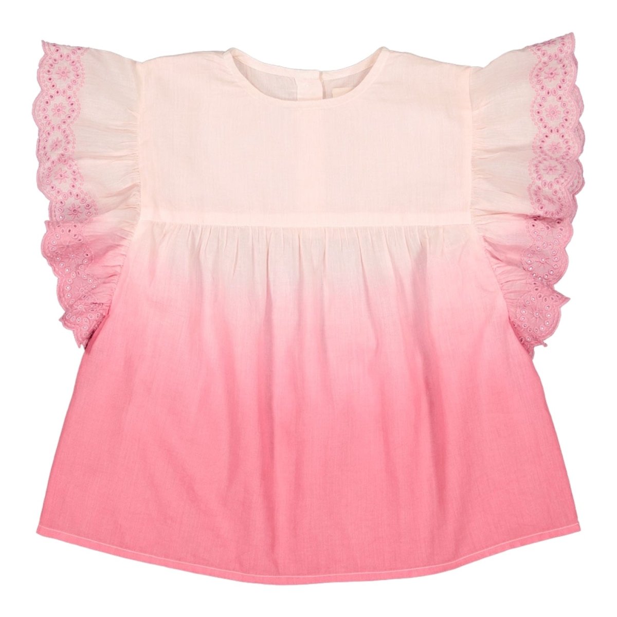 JASMIN OMBRÉ FLUTTER SLEEVE TOP - SHORT SLEEVE TOPS