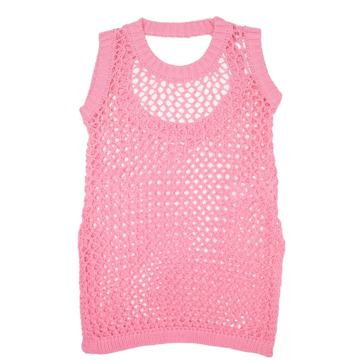 LITTLE HOLLY CROCHET DRESS 2 / PINK