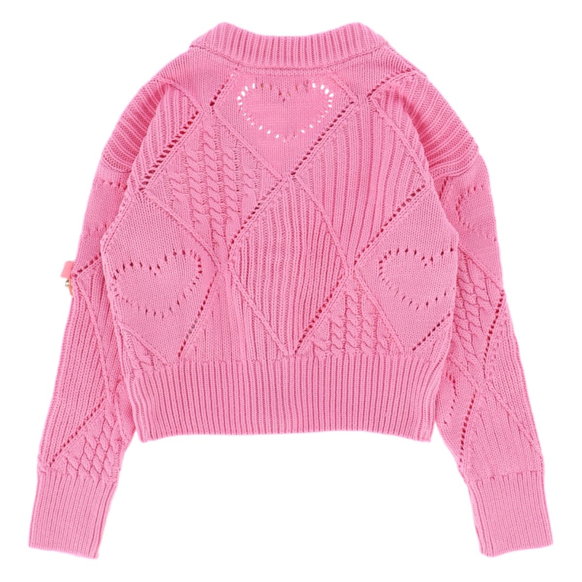 LOIS KNITTED HEART CARDIGAN - CARDIGANS