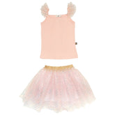 LUNA SEQUIN TANK AND TUTU SKIRT SET - SET
