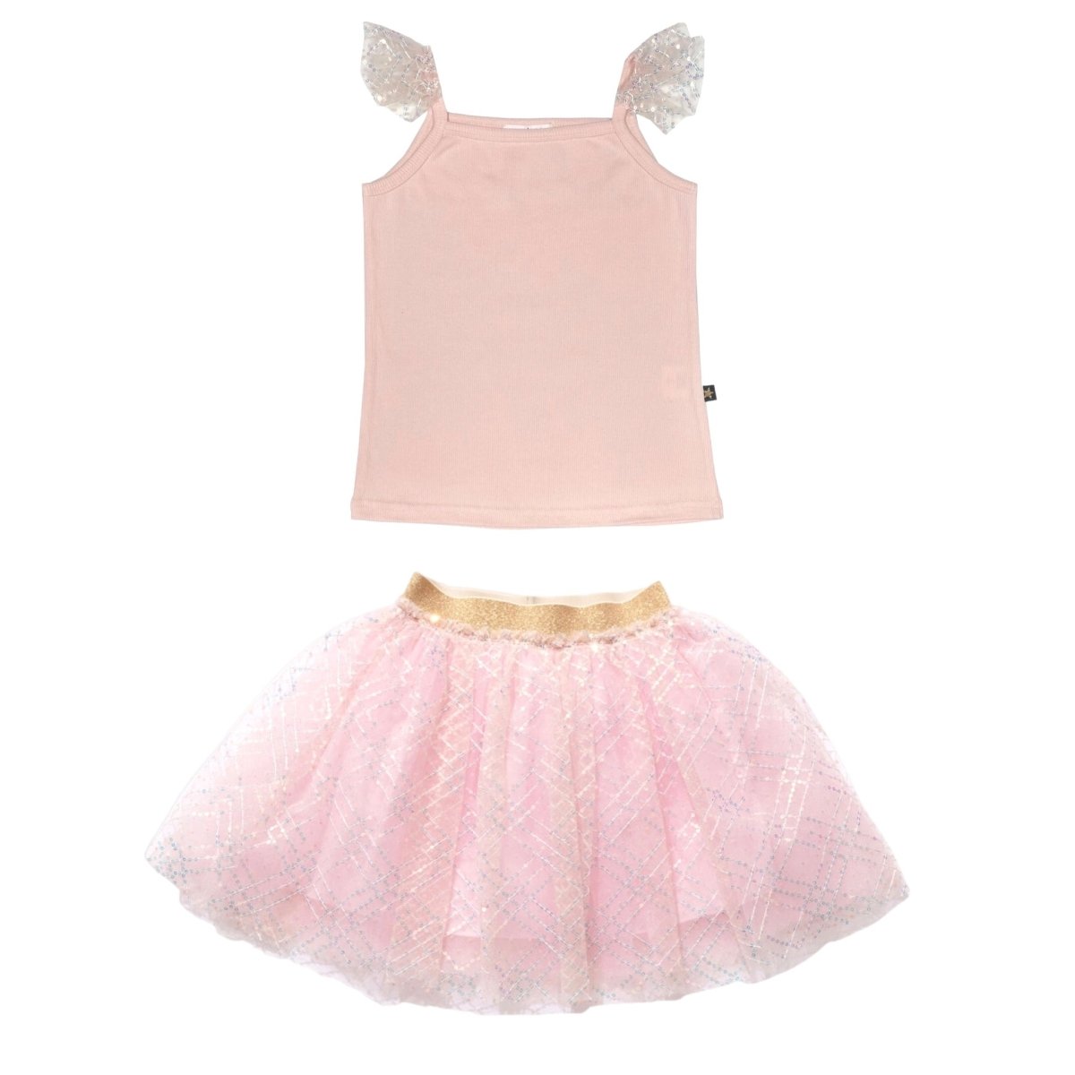 LUNA SEQUIN TANK AND TUTU SKIRT SET - SET