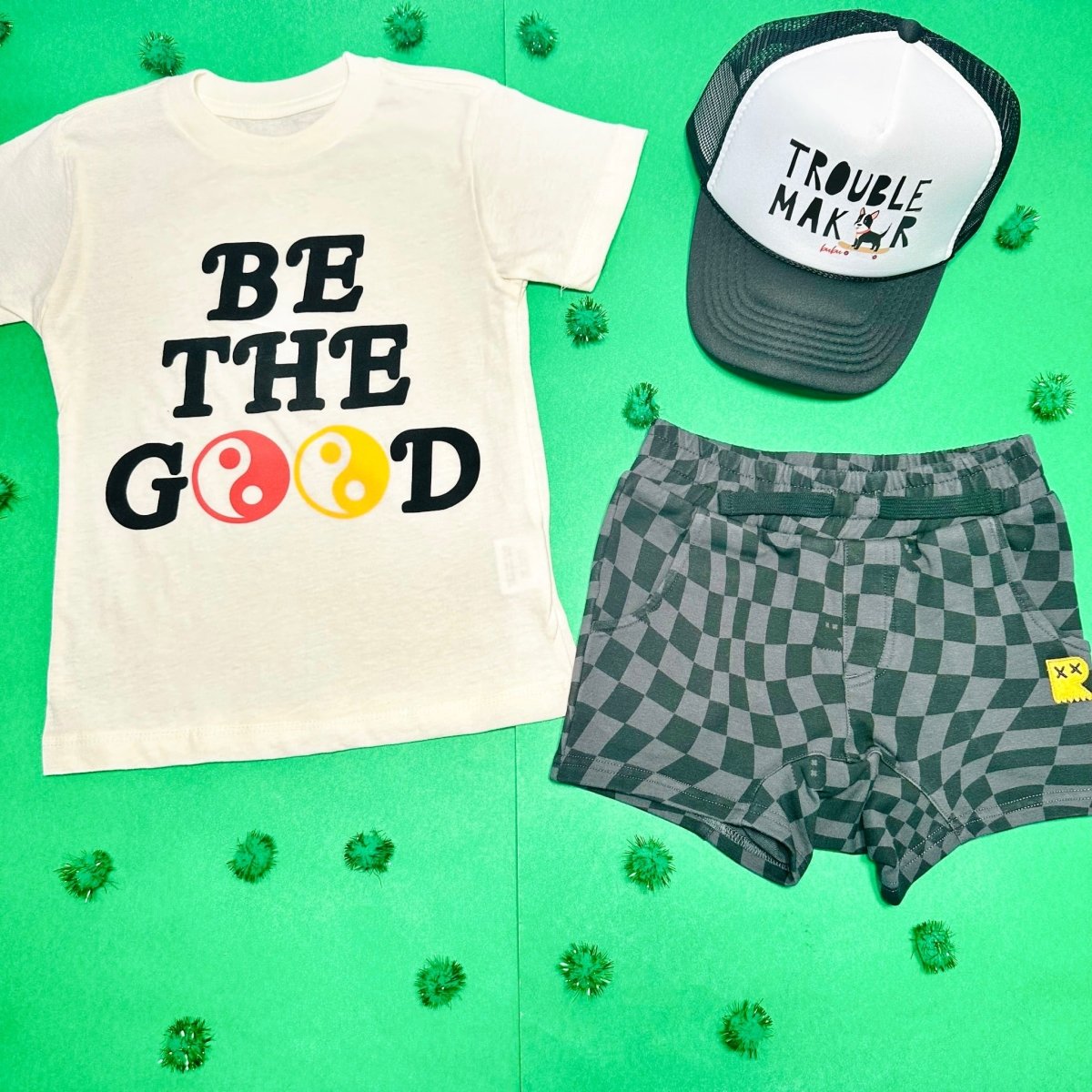 MADNESS CHECKERED SHORTS - SHORTS