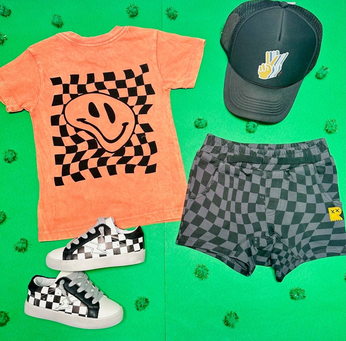 MADNESS CHECKERED SHORTS - SHORTS