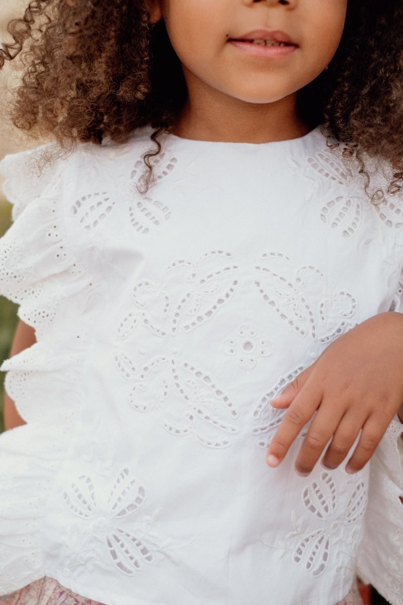 MALA EMBROIDERED TOP (PREORDER) - LOUISE MISHA KIDS