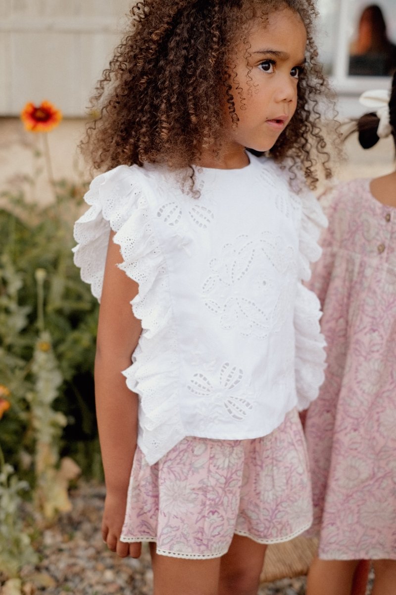 MALA EMBROIDERED TOP (PREORDER) - LOUISE MISHA KIDS