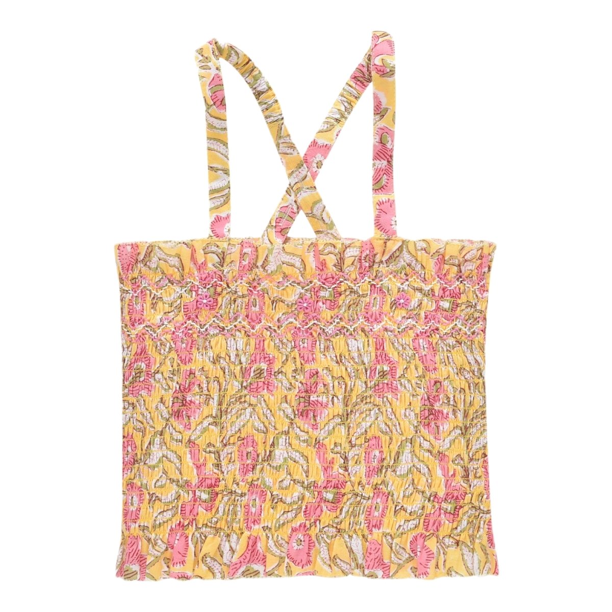MALIKA PATCHOULI FLORAL TANK TOP - TANK TOPS