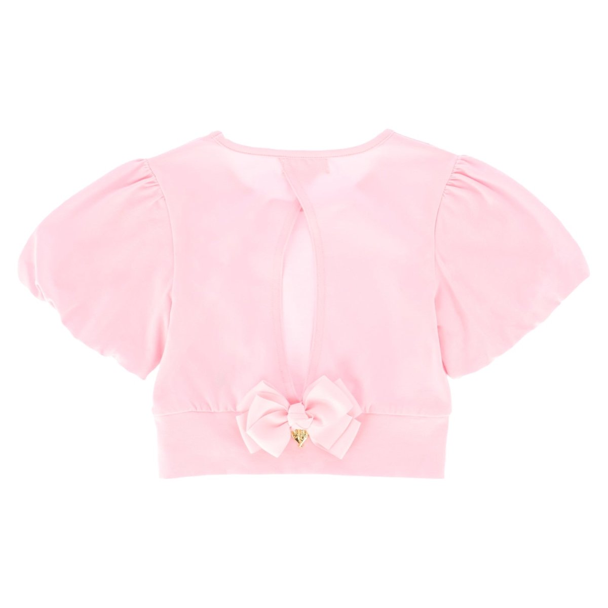 MARINA OPEN BACK PUFF SLEEVE TOP - SHORT SLEEVE TOPS