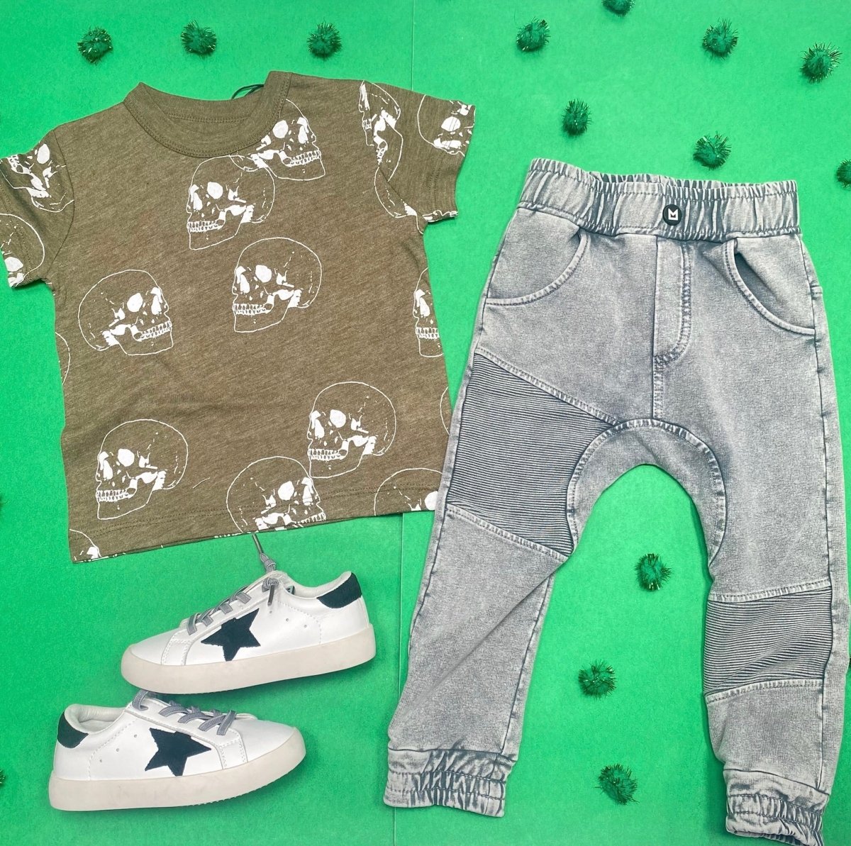 MARMO BIKER PANELED PANTS - SWEATPANTS