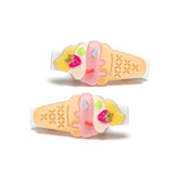 MELTING ICE CREAM ALLIGATOR CLIPS - LILIES & ROSES