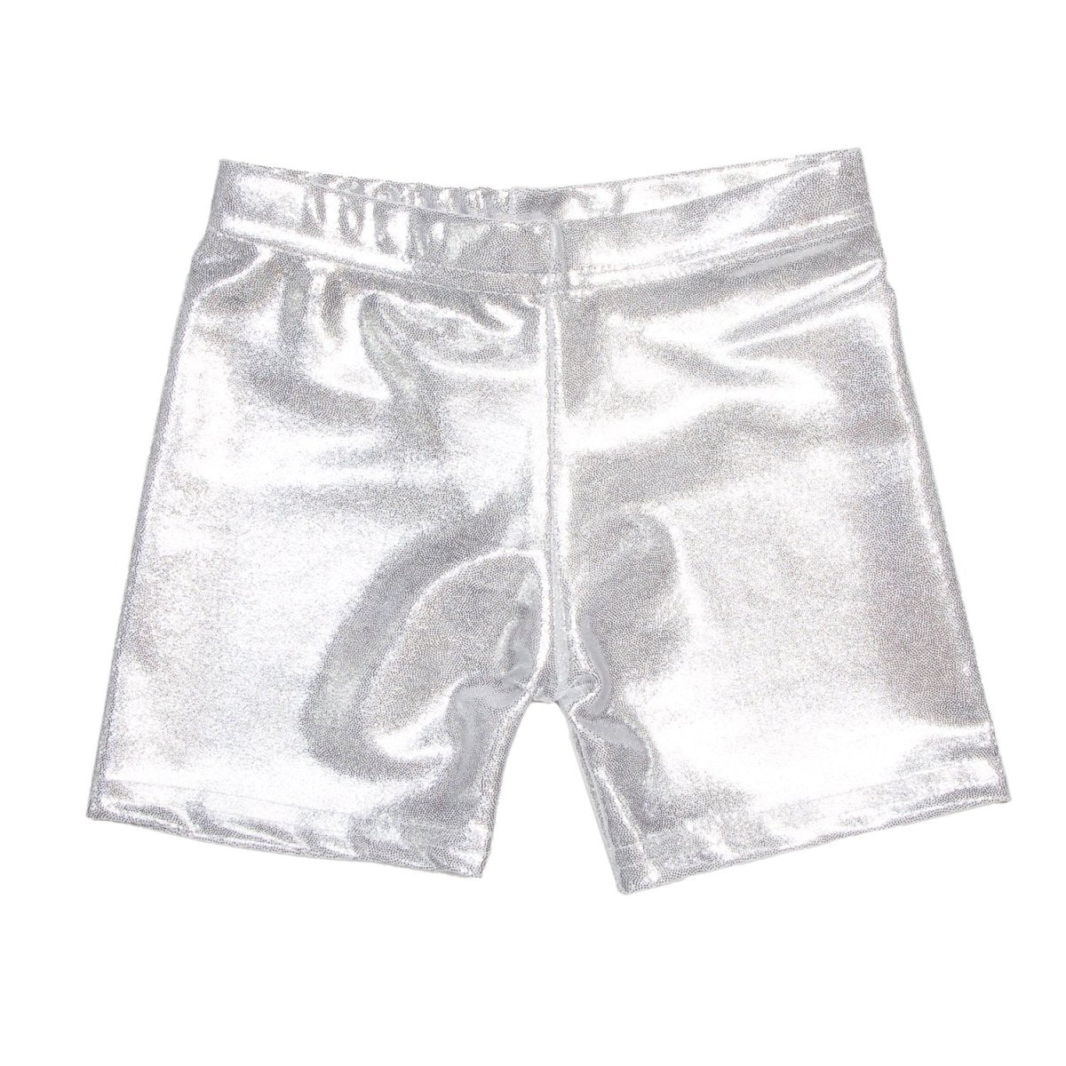METALLIC BIKER SHORTS - SHORTS