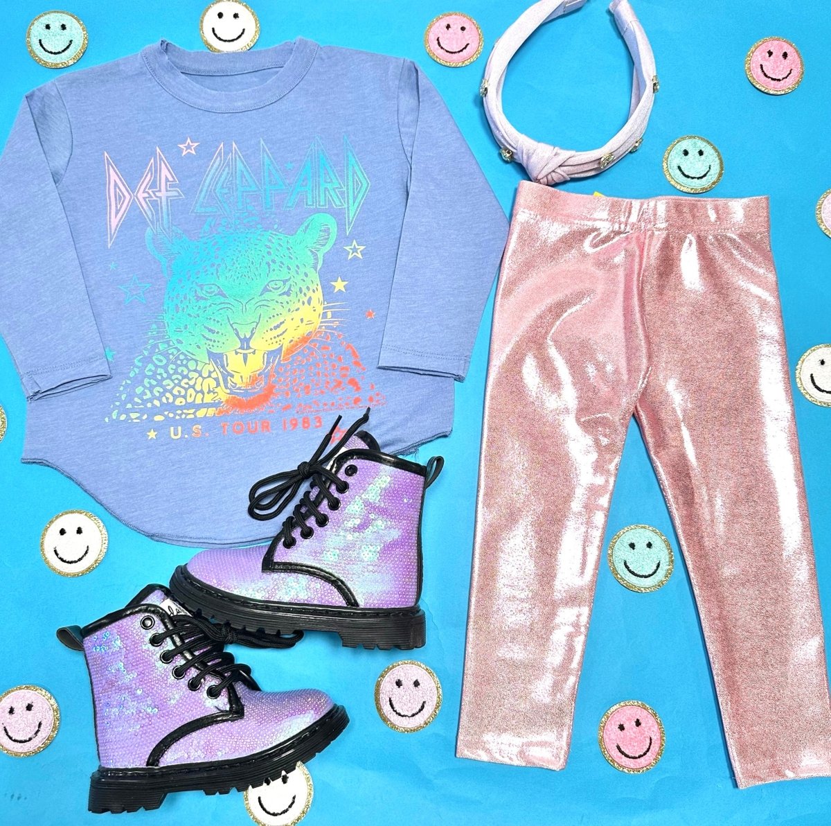 METALLIC LEGGINGS - LEGGINGS