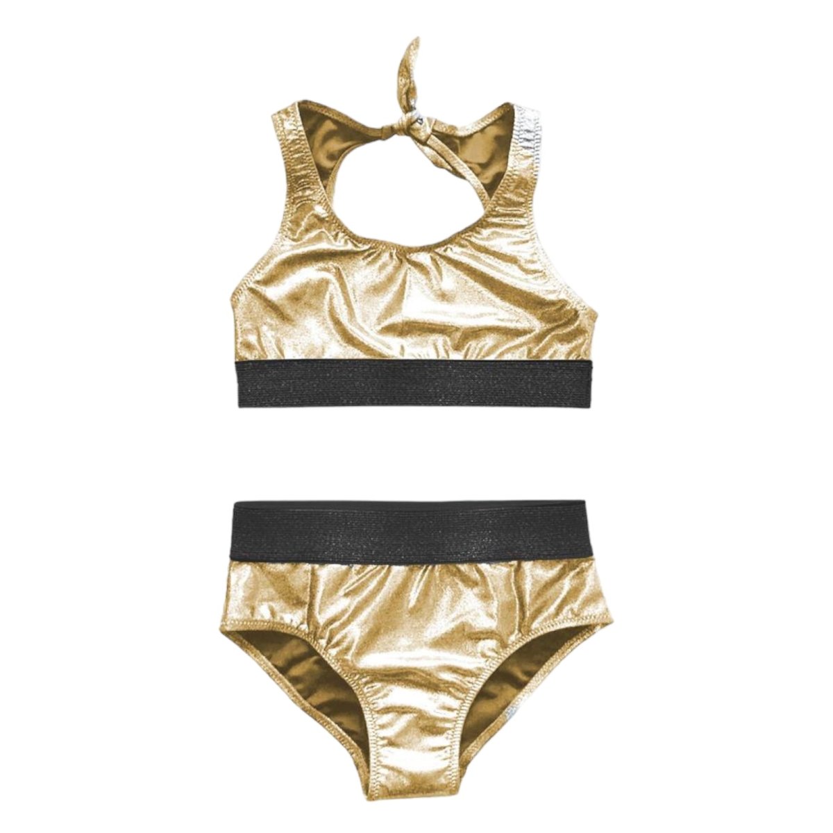 METALLIC SPORTY TWO PIECE BIKINI (PREORDER) - ANDORINE