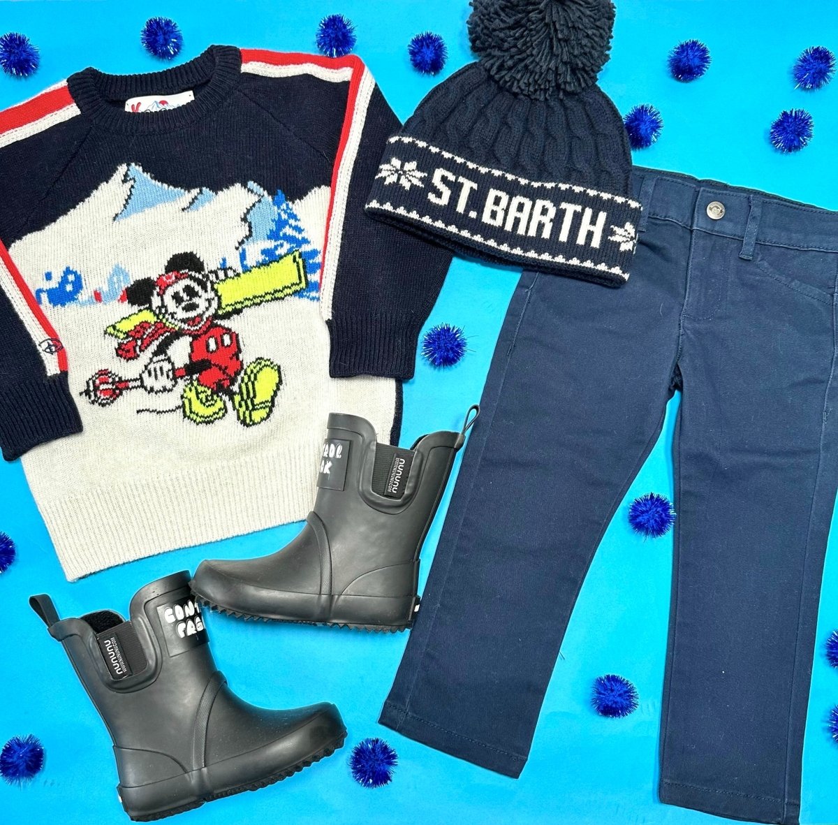 MICKEY ST BARTH SKI CLUB KNITTED SWEATER - SWEATERS