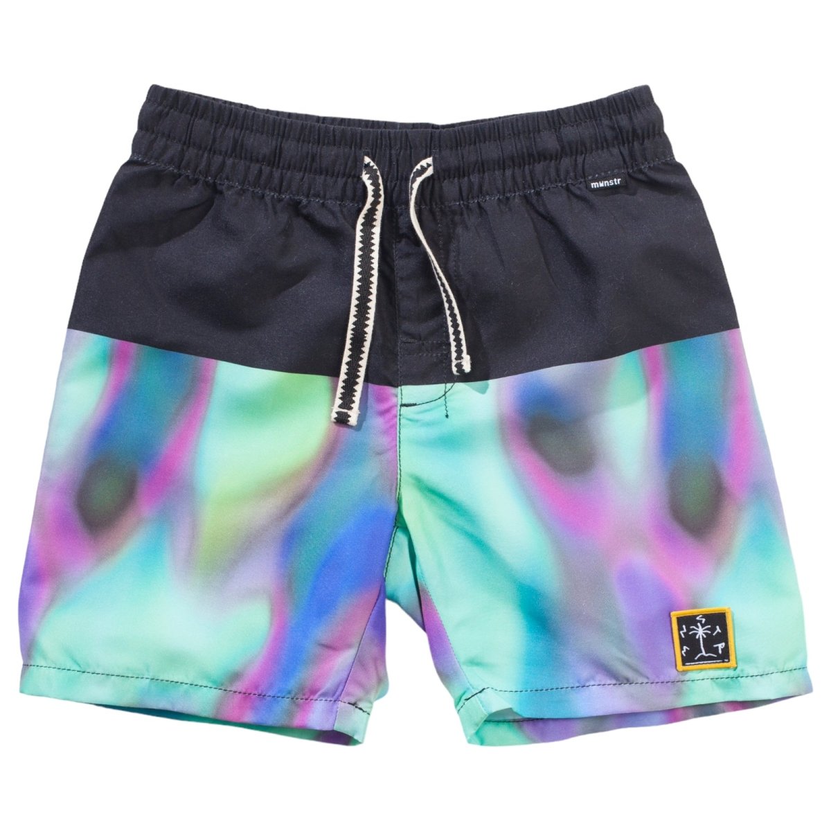 MINT CLOUD TIE DYE SWIM TRUNKS