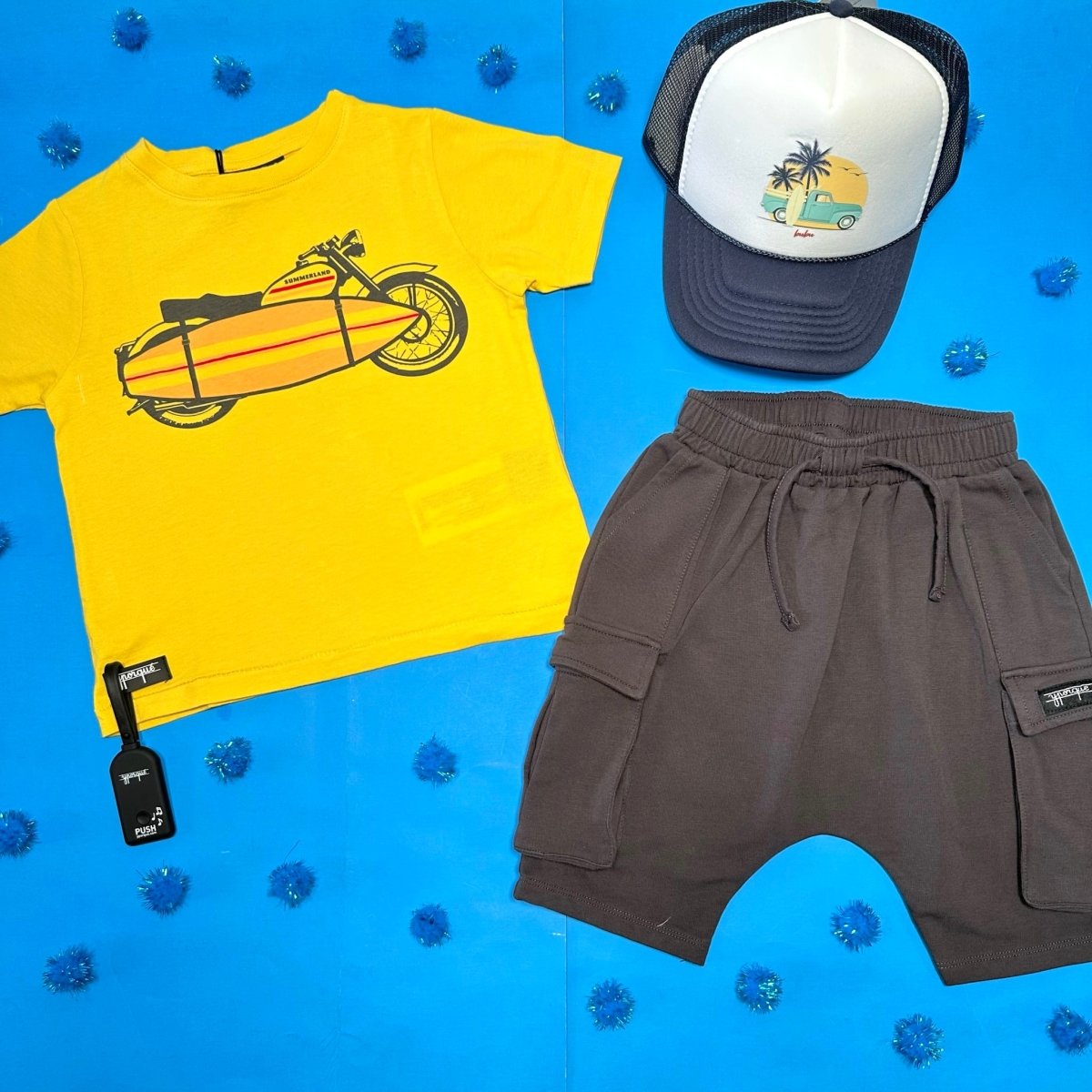 MOTORBIKE SURFBOARD SOUND TSHIRT - SHORT SLEEVE TOPS