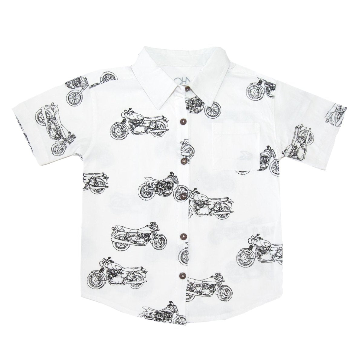 MOTORCYCLE BUTTON DOWN TOP - BUTTON DOWNS