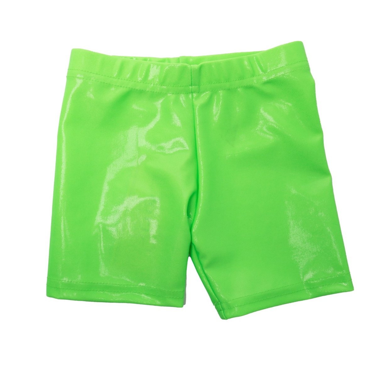 NEON METALLIC BIKER SHORTS - SHORTS