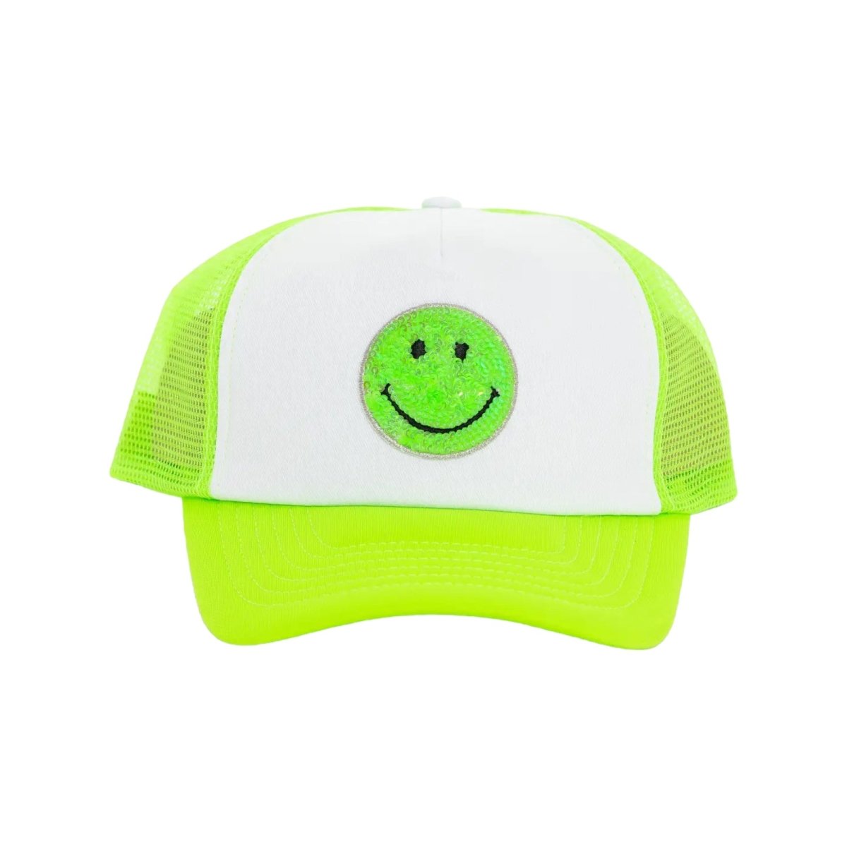 NEON SMILEY FACE HAT - MALIBU SUGAR