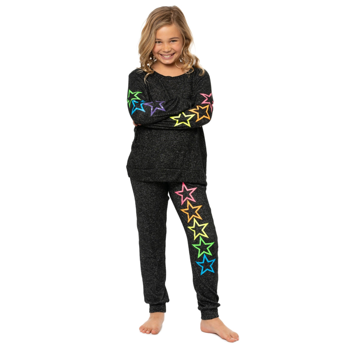 NEON STARS HACCHI SWEATSHIRT - MALIBU SUGAR