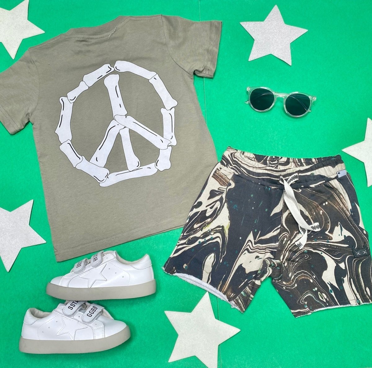 PAINTMIX SWIRL SHORTS - SHORTS