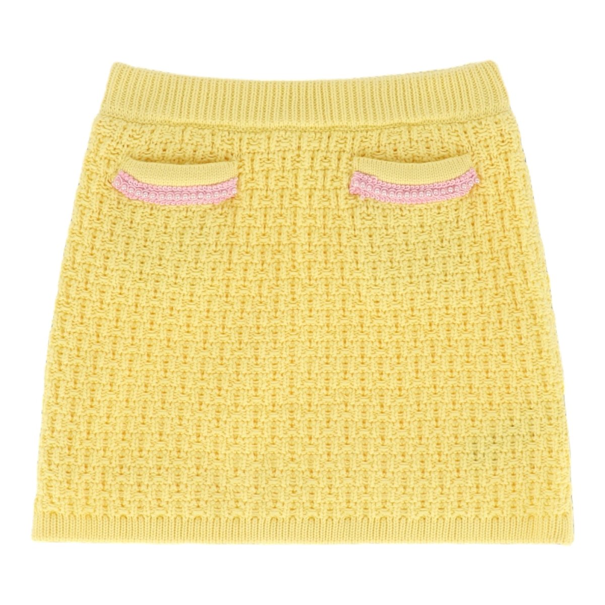 PARIS PEARL TRIM KNITTED SKIRT