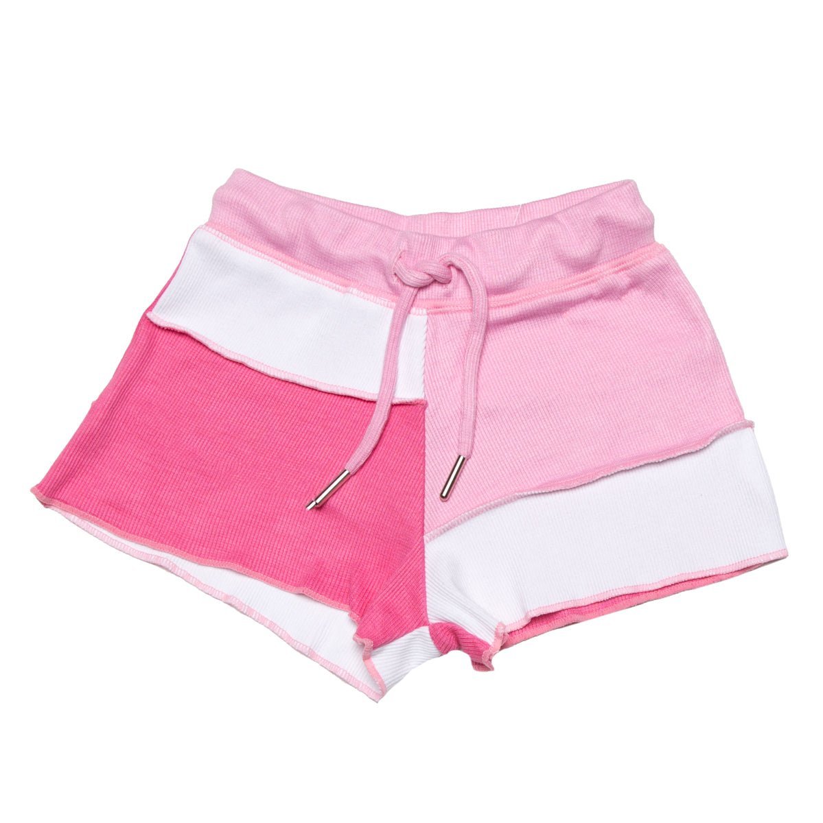 PATCHED RIBBED SHORTS - SHORTS