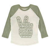 PEACE OUT LONG SLEEVE TSHIRT - LONG SLEEVE TOPS