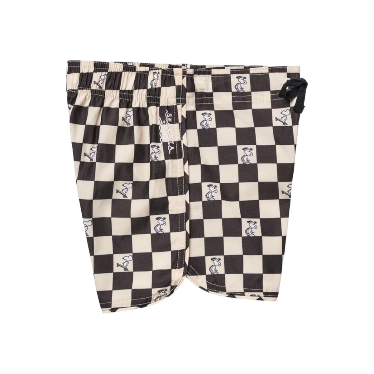 PEANUTS CHECKERED SWIM TRUNKS - SWIM TRUNKS