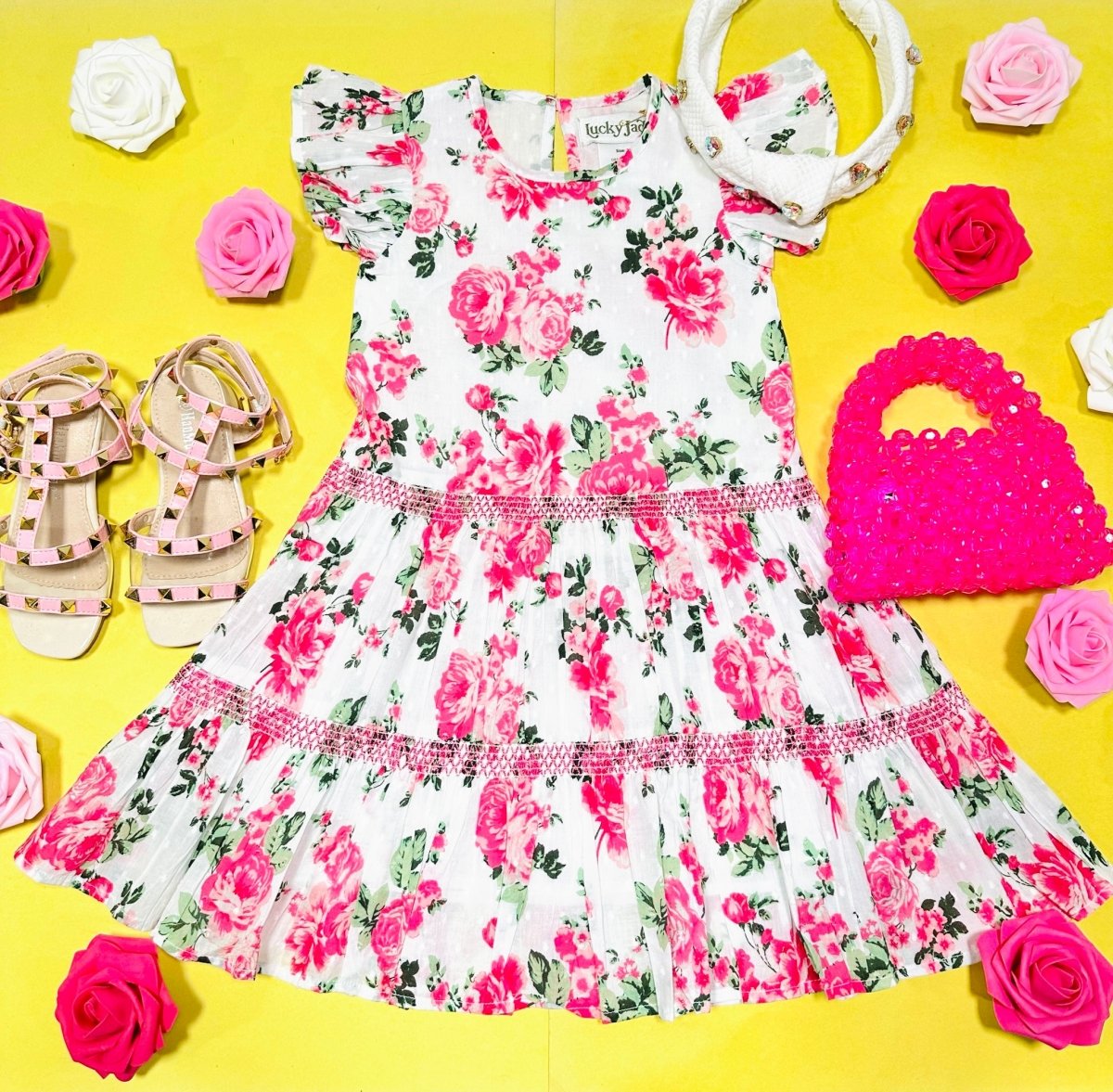 PEONY FLORAL DRESS - DRESSES