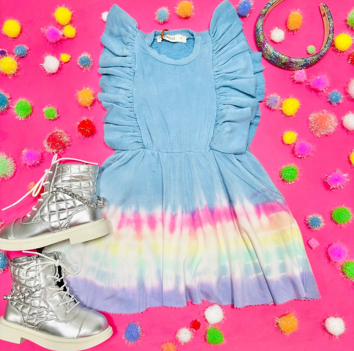 RAINBOW DARLING DRESS - DRESSES