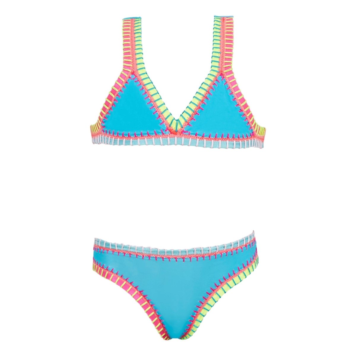 RAINBOW EMBROIDERED TWO PIECE BIKINI (PREORDER) - PQ KIDS