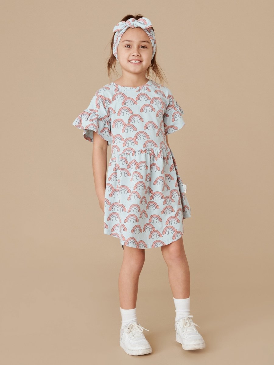 RAINBOW FRILL DRESS - DRESSES