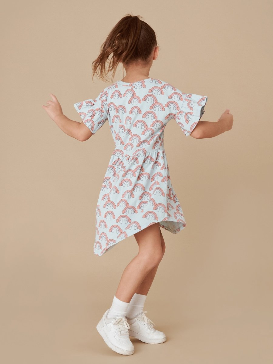 RAINBOW FRILL DRESS - DRESSES
