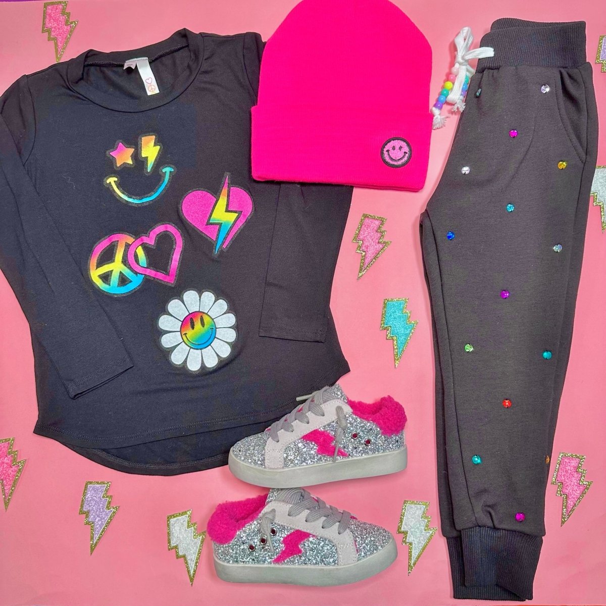 RAINBOW GEMS SWEATPANTS - LOLA AND THE BOYS